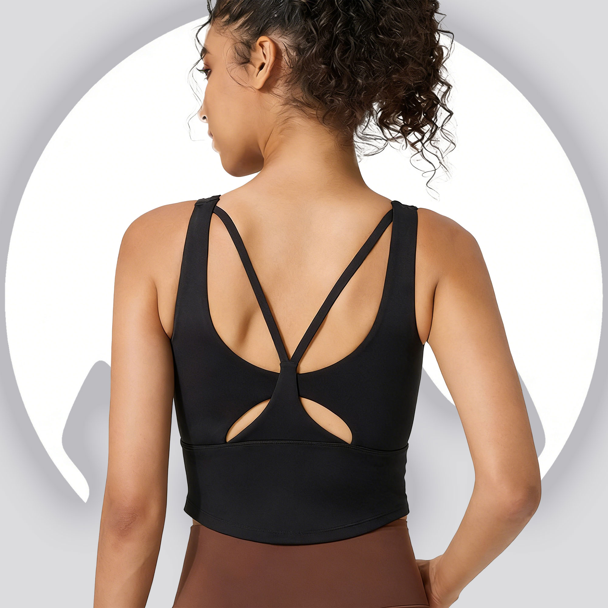 Kadınlar için Sabit Kuplu Yoga - Sports Bra Racerback incelemesi ve fiyatı